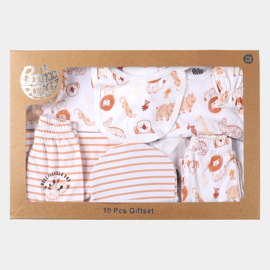 Infant Boys Cotton Set 10 PCs Safari - B-White