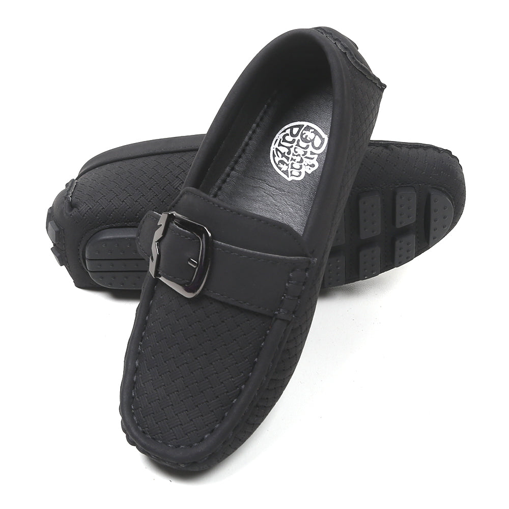 Casual Loafers For Boys - Black