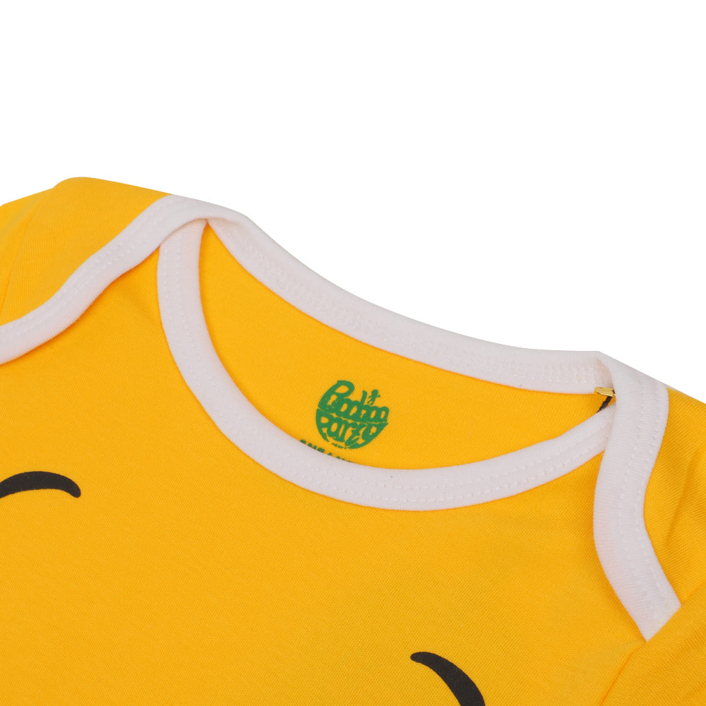 Infant Boys Knitted Romper Pooh - Mustard