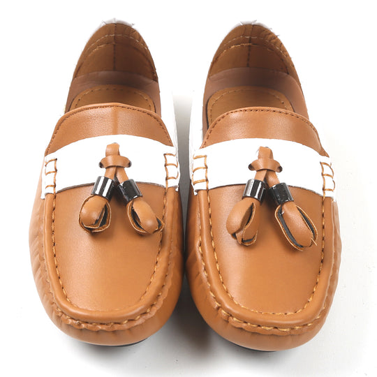 Casual Loafers For Boys - Camel