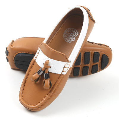 Casual Loafers For Boys - Camel