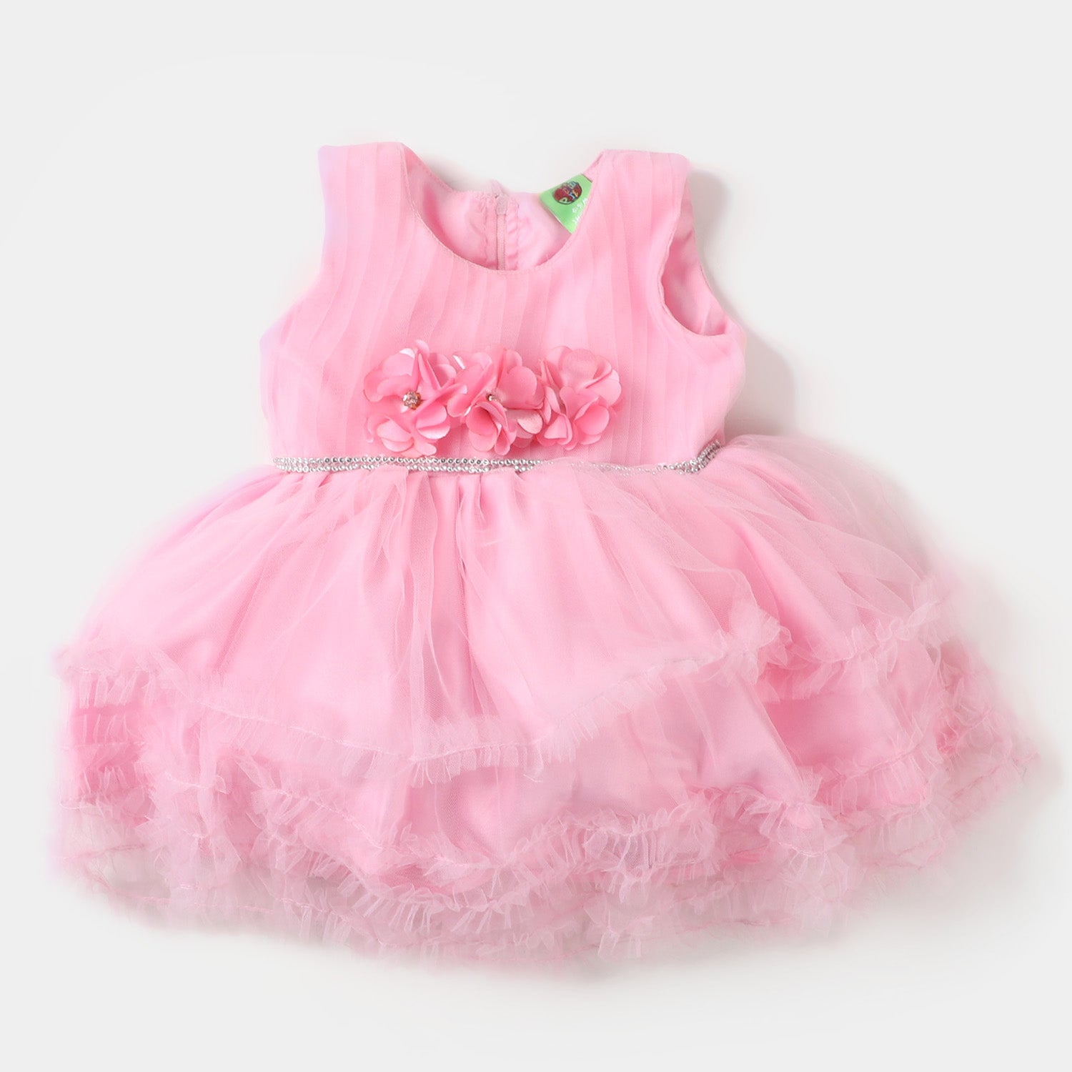 Infant Girls Fancy Frock Flower - Pink Price in Pakistan | Bachaa Party