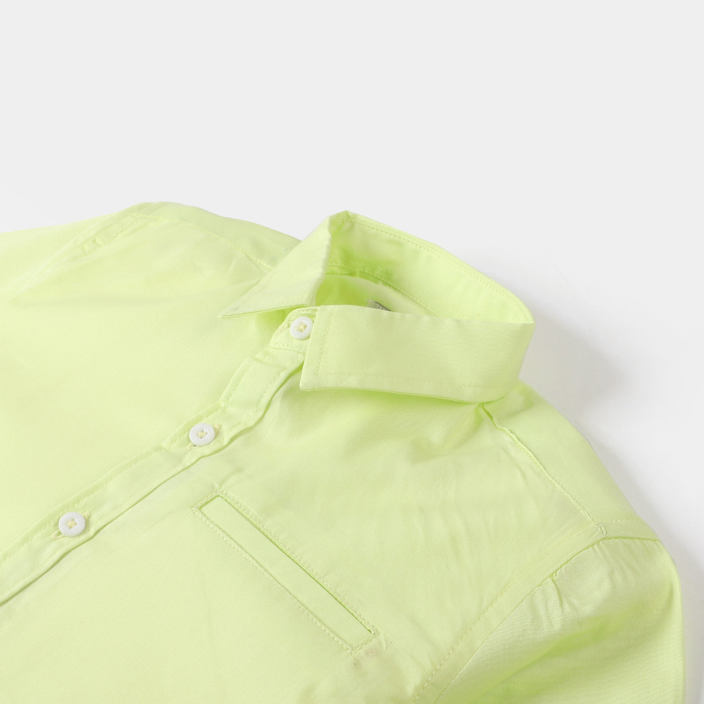 Boys Cotton Casual Shirt No Waves - Light Green