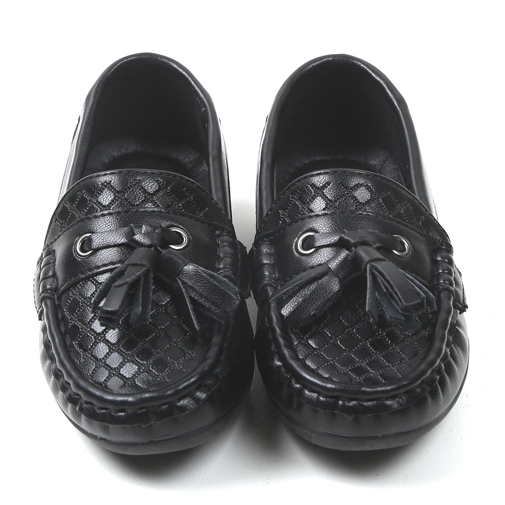 Casual Loafers For Boys - Black