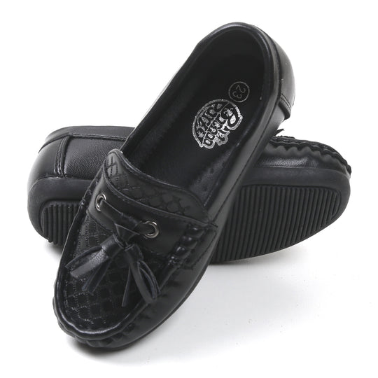 Casual Loafers For Boys - Black