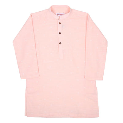 Boys Printed Kurta Victoria-Baby Pink