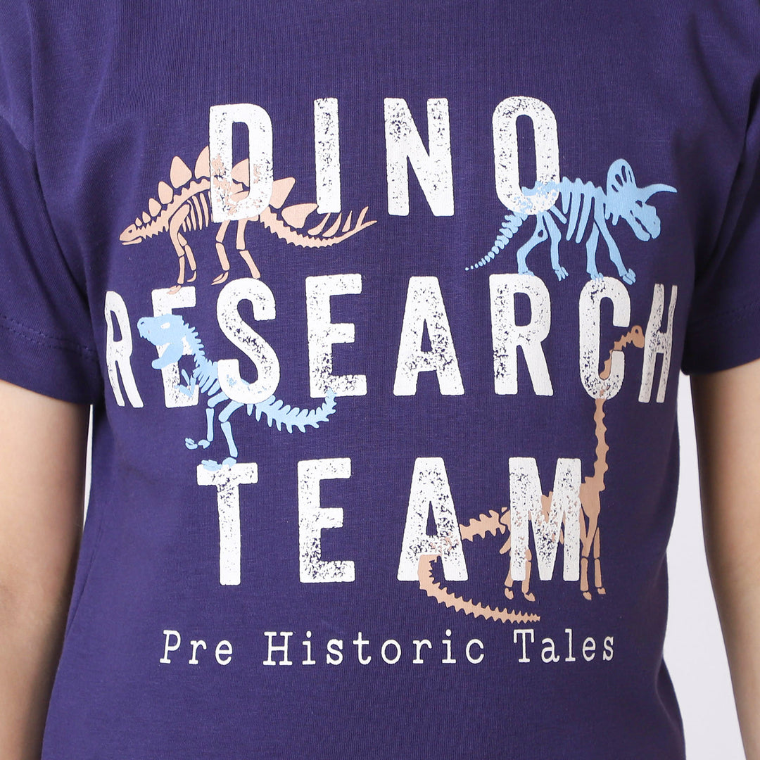 Boys T-Shirt Dino Research | Navy Blue