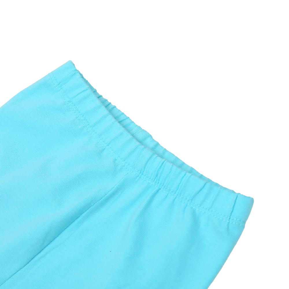 Infant Girls Plain Basic Tights - Light Blue