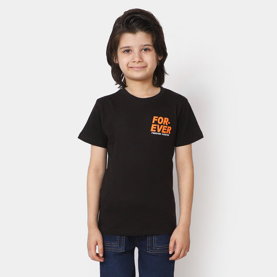 Boys T-Shirt For-Ever - Black