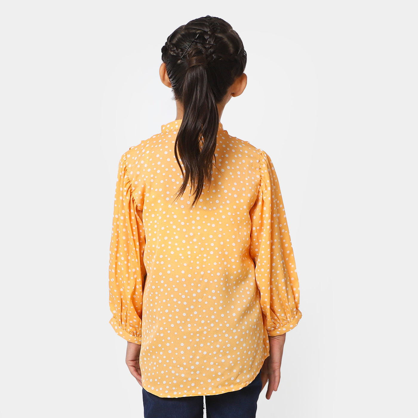 Girls Casual Top Pleated | L.Mustard