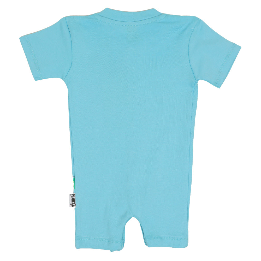Infant Boys Knitted Romper Cutest Crew - Light Blue