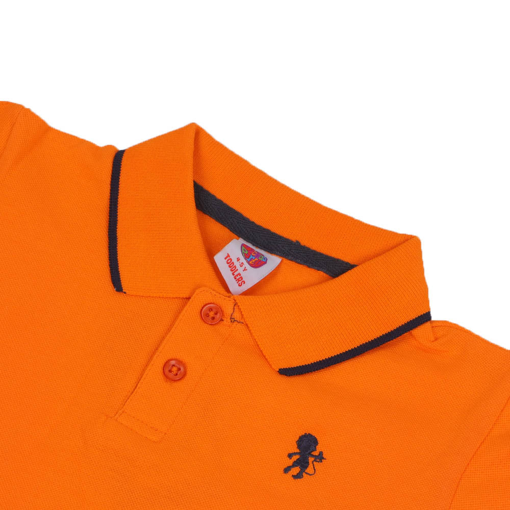 Infant Boys Polo Plain Jersey - Orange