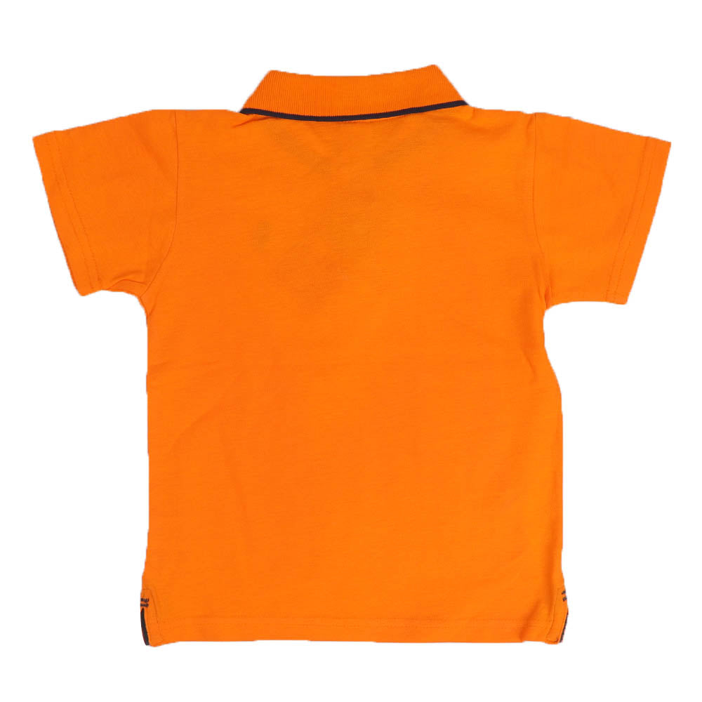 Infant Boys Polo Plain Jersey - Orange