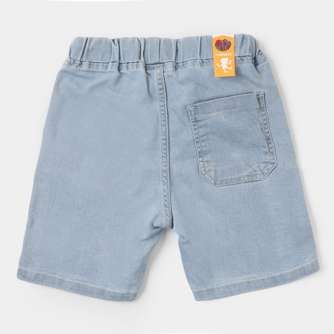 Boys Denim Short Character - Ice Blue