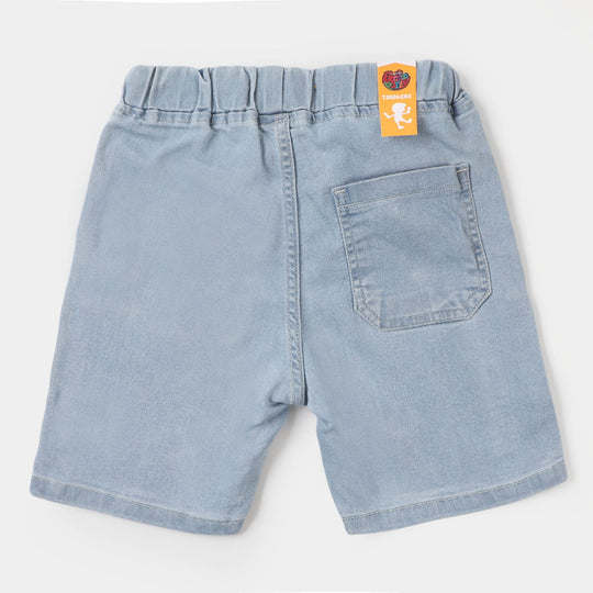 Boys Denim Short Character - Ice Blue