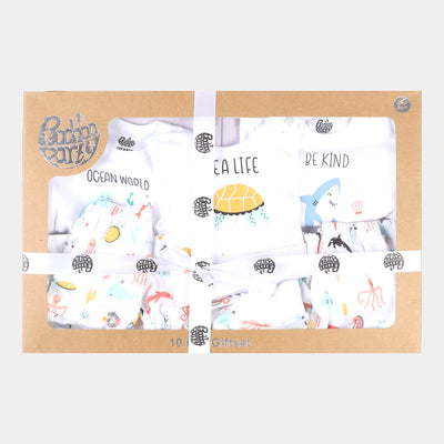 Infant Boys 10Pcs Set Marine - White