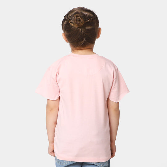 Girls Cotton Jersey T-Shirt Dino Mite - Pink