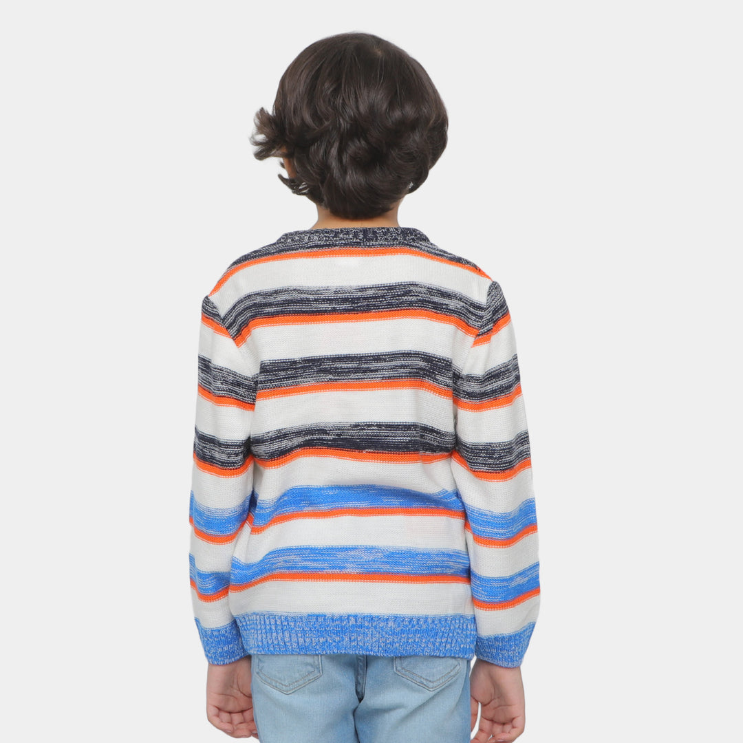 Boys Sweater Yarn Dyed - Mix