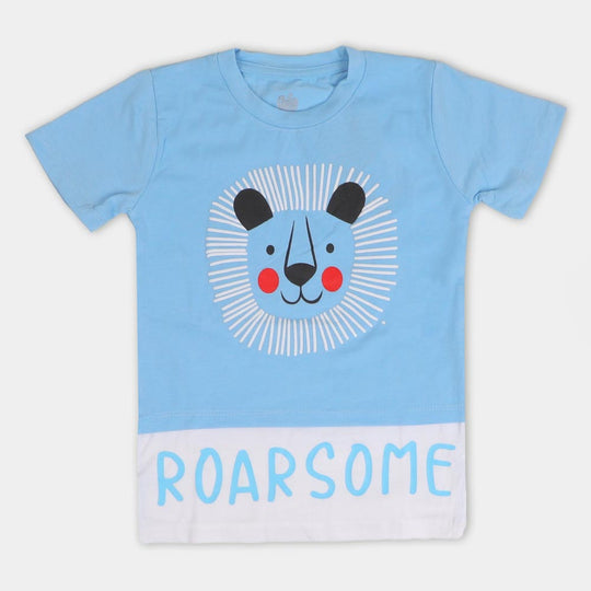 Roar Some T-Shirt For Boys - Blue