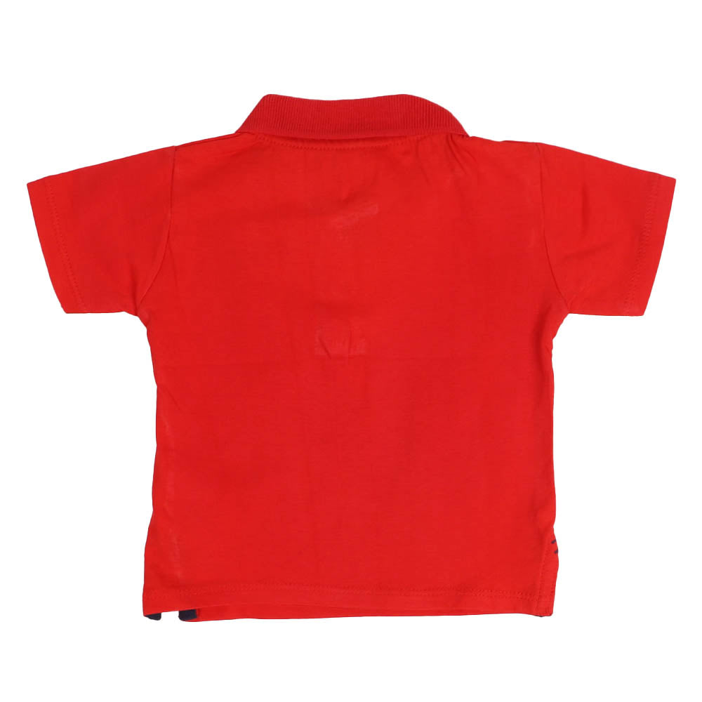 Boys Polo Plain Jersey - Red