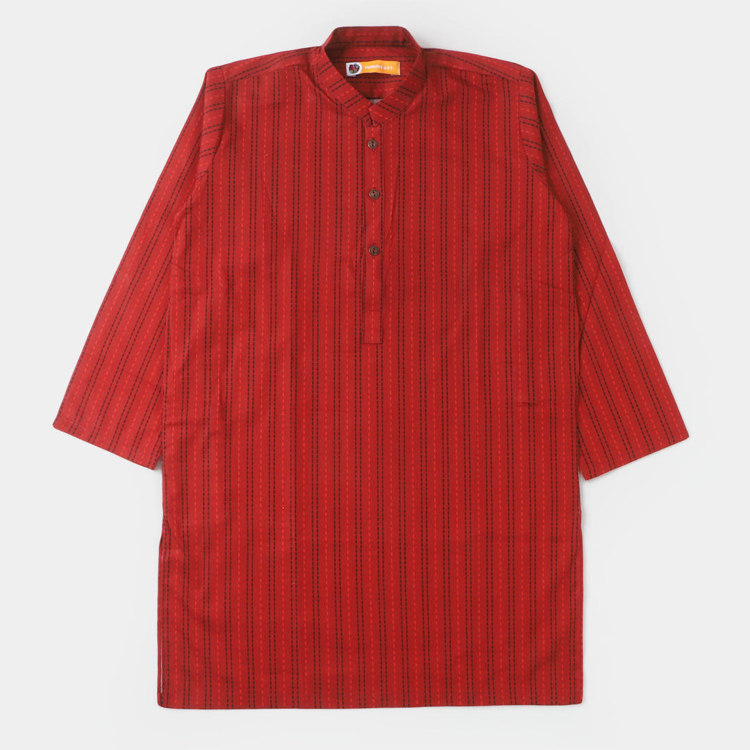 Boys Cotton Kurta - MAROON