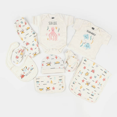 Infant Boys 9Pcs Set Marine - Cream