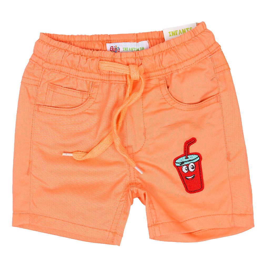 Infant Boys Short Cotton - Peach