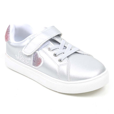 Casual Sneakers For Girls - Silver