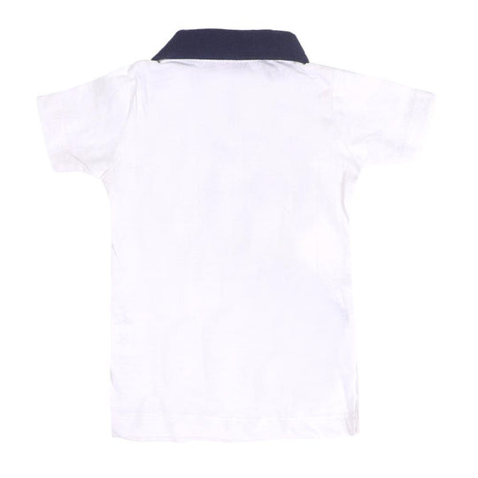 Infants Boys Suit 2 Pcs Star Embroidered - White