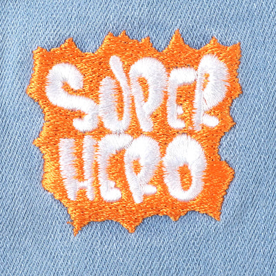 Infant Boys Denim Short Super Hero - Ice Blue