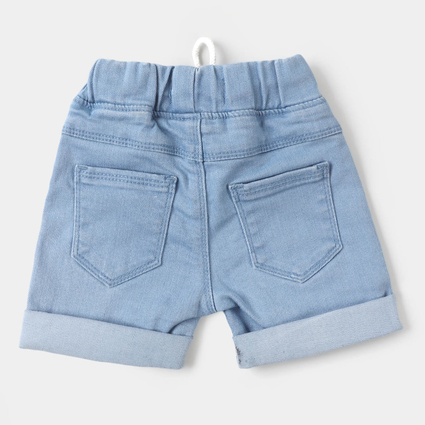 Infant Boys Denim Short Super Hero - Ice Blue