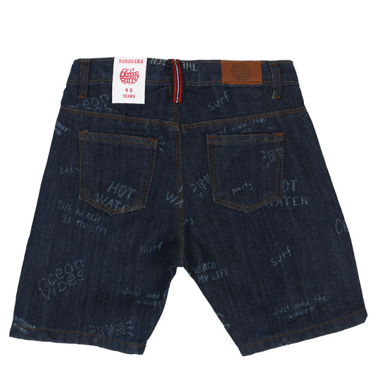 Boys Short Denim Beach Vibes - Mid Blue