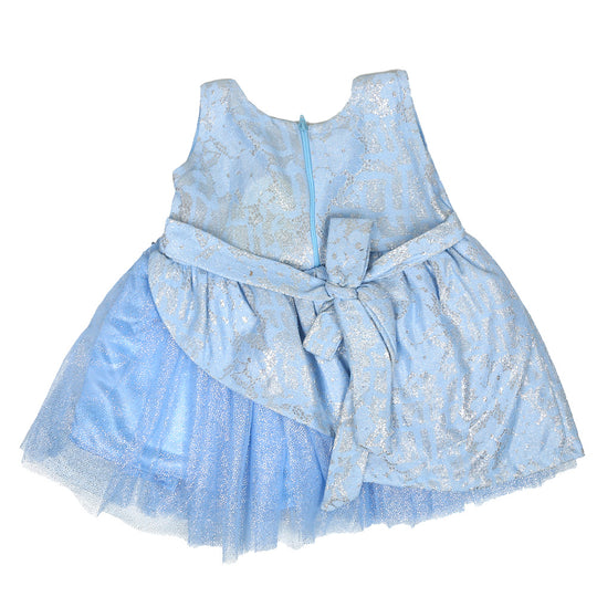 Infant Girls Frock Fancy Monsoon - Sky Blue
