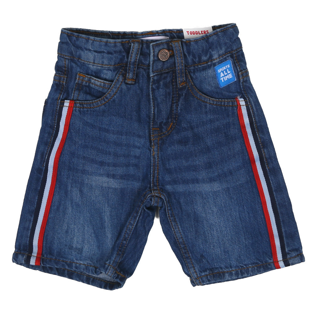 Boys Short Denim Sports All Time - Mid Blue