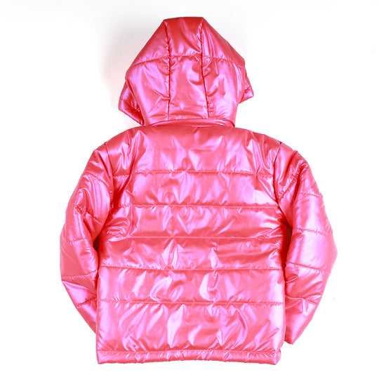 Puffer jacket For Girls - Hot Pink