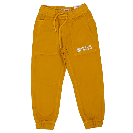 Boys Pant Cotton Simple Things P - Medi Yellow