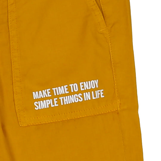 Boys Pant Cotton Simple Things P - Medi Yellow