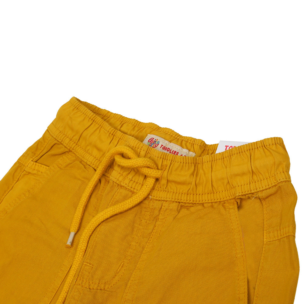 Boys Pant Cotton Simple Things P - Medi Yellow