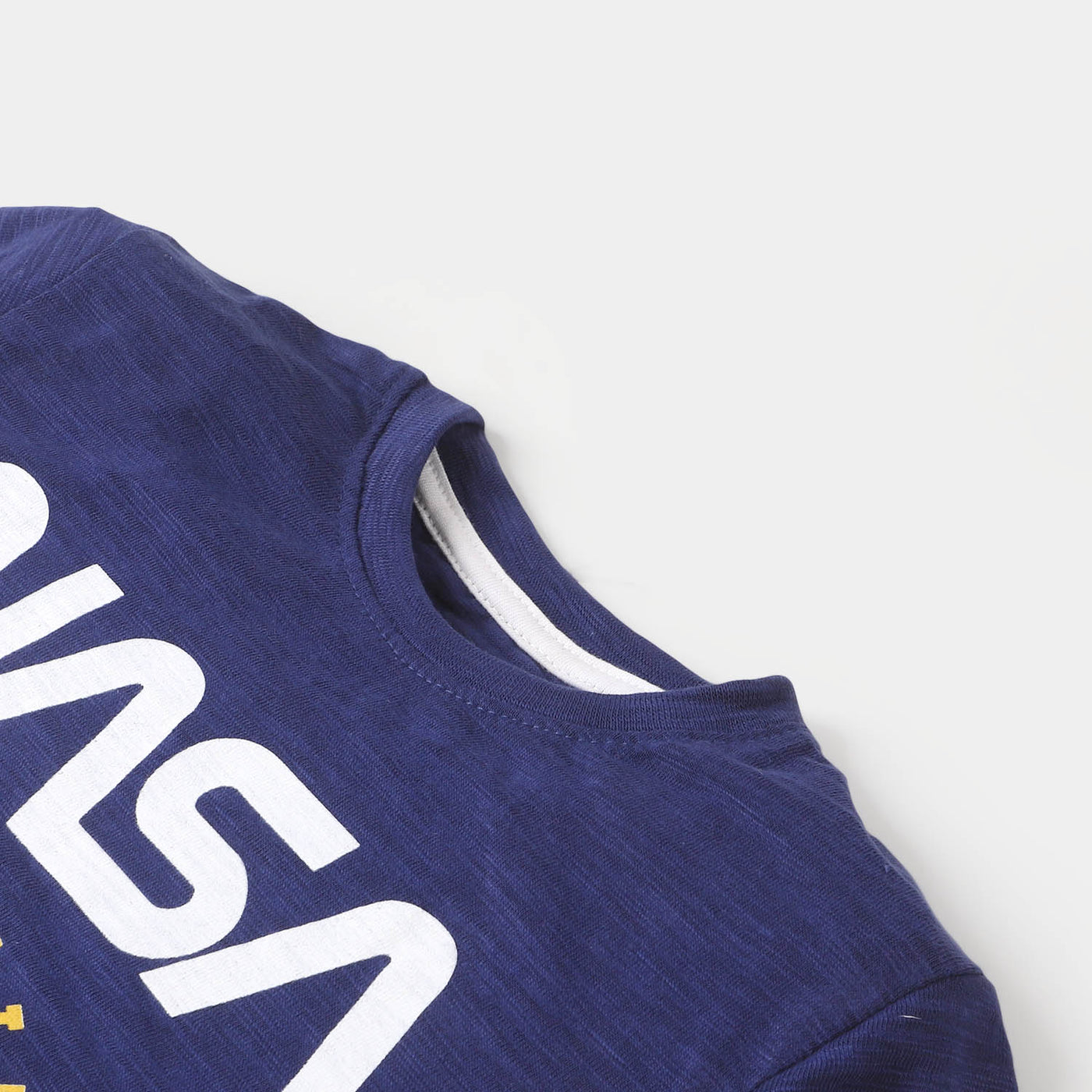 Boys Slub Jersey T-Shirt Nasa - Navy