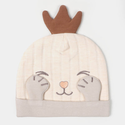 Baby Cap/Hat 6-9M | Bear Cream