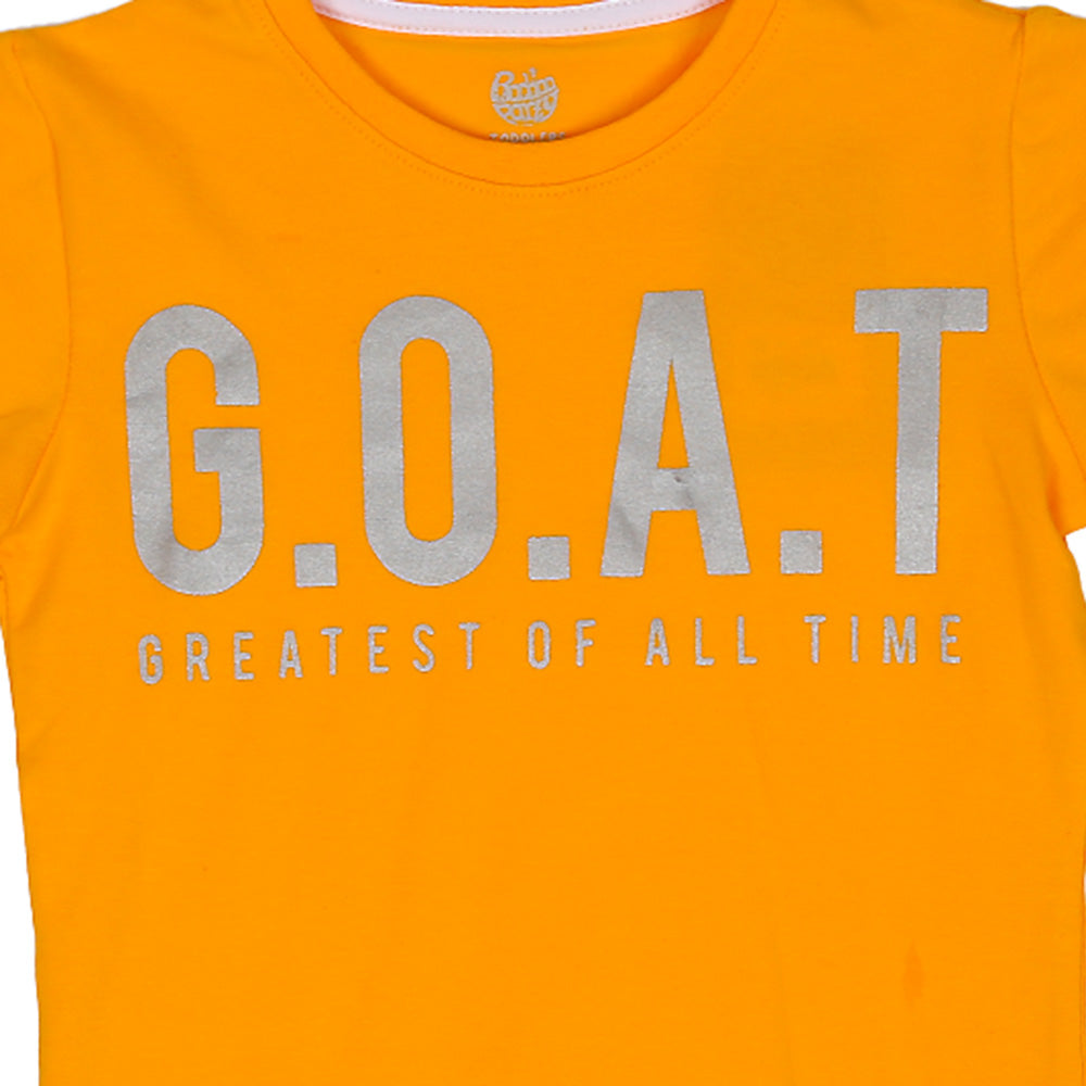 Girls T-Shirt G.O.A.T - Citrus