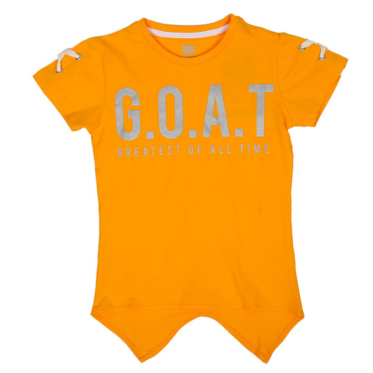 Girls T-Shirt G.O.A.T - Citrus