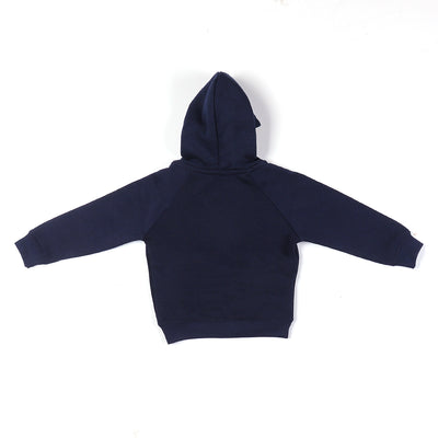 Character Hooded Jacket For Boys -Navy