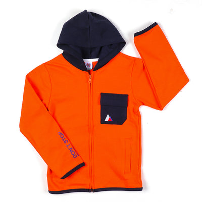 Don't Stop Jacket For Boys - Orange