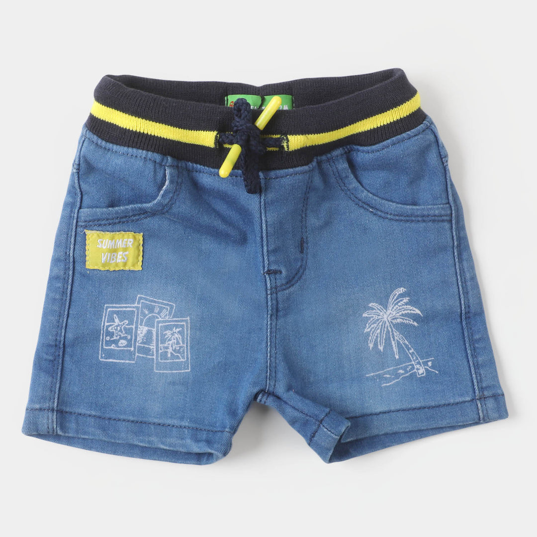 Infant Boys Denim Short Summer Vibes - DARK BLUE