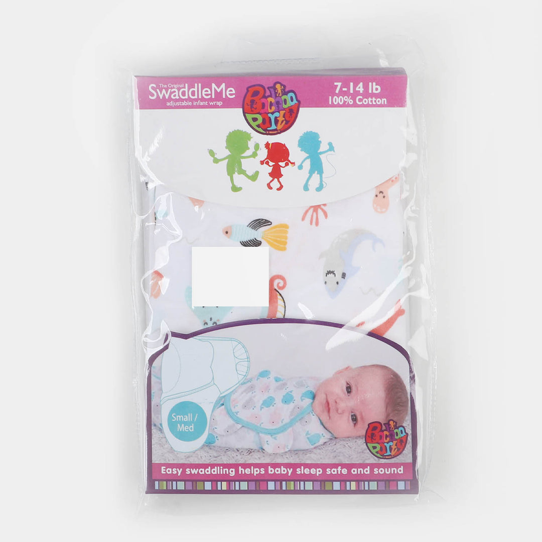 Infant Swaddle Marine - White