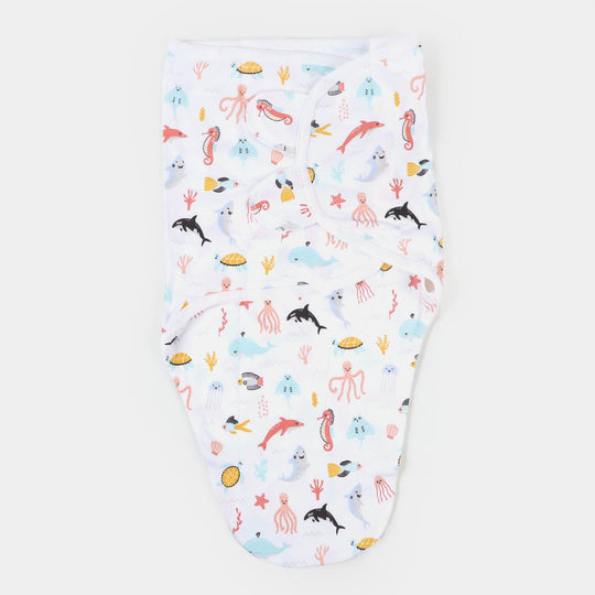 Infant Swaddle Marine - White