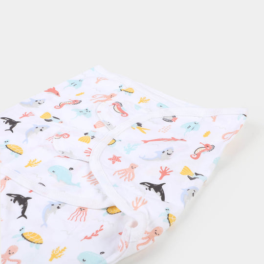 Infant Swaddle Marine - White