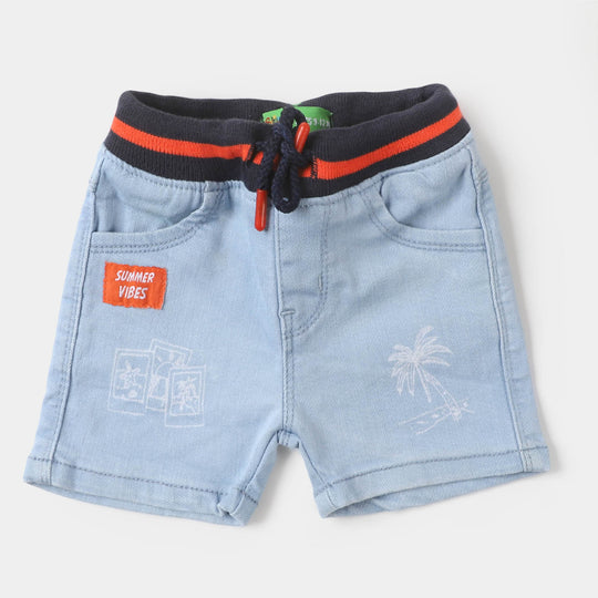 Infant Boys Denim Short Summer Vibes - LIGHT BLUE