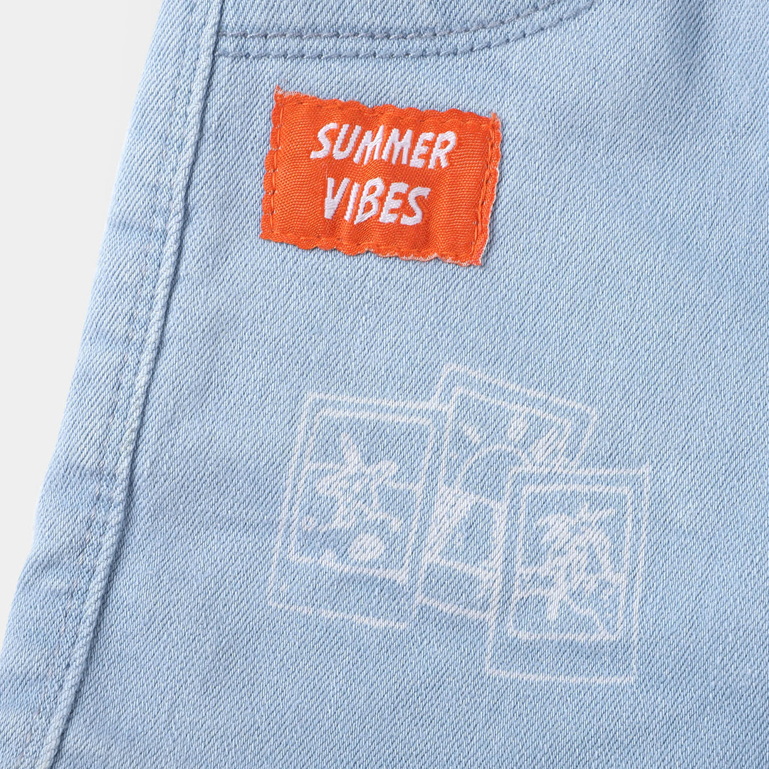 Infant Boys Denim Short Summer Vibes - LIGHT BLUE